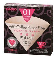 Hario Box of Paper Filters for 02 Dripper, 40 Sheets, Natural N5