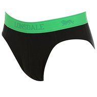 Lonsdale Pack 2 Briefs for Man Famous Brand Europe Oficial BLACK/ FL GREEN (big sizes available) (2XL) N2