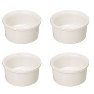 French Home Set of 4 3.5-inch Egg White Ramekin N2