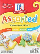 McCormick Food Colors and Egg Dye Vials, .25 Ounce