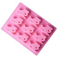 Luckygirls Different Shaped Silicone Non Stick Jelly Candy Baking Mould for Chocolate Candy-Cartoons, Characters... N21