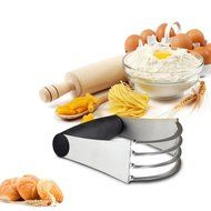 SASRL Pastry Cutter Stainless Steel - Professional Baking Dough Blender and Pastry Pizza Dough Cutter Scraper... N3