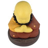 Chinese Yixing Zisha Handcraft Kungfu Tea Pet Decor Buddha Monk Home Decor