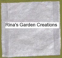 Rina's Garden Heat Sealable Empty Tea Filter Bags - 4" x 5" - 500 Bulk N3