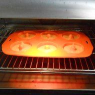 Silicone Donut Maker Baking Pan Tray - 6 Holes - Pure Food Grade Premium Non-Stick Silicon - Orange - Bake Like... N6