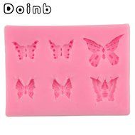 Doinb Jewel Butterfly Knot Bowknot Fondant Silicone Molds Outer Size 9.5x6x1.5CM GJM-1773 FDA N34