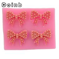 Doinb Jewel Butterfly Knot Bowknot Fondant Silicone Molds Outer Size 9.5x6x1.5CM GJM-1773 FDA N36