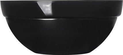 Carlisle 810003 Acrylic Stack Bowl, 3 qt. Capacity, 9.44 x 3.94", Black (Case of 4) N7