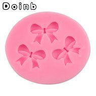 Doinb Jewel Butterfly Knot Bowknot Fondant Silicone Molds Outer Size 9.5x6x1.5CM GJM-1773 FDA N37