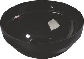 Carlisle 810003 Acrylic Stack Bowl, 3 qt. Capacity, 9.44 x 3.94", Black (Case of 4) N8