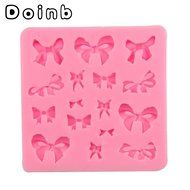 Doinb Jewel Butterfly Knot Bowknot Fondant Silicone Molds Outer Size 9.5x6x1.5CM GJM-1773 FDA N40