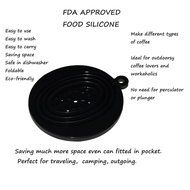 XLstore18 Silicone Collapsible coffee filter with a Free Hook, tea dripper cone, Pour over coffee Brewer, Carafe... N21