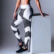PHOTNO Women Yoga Fitness Leggings Running Gym Stretch Sports Pants Trousers N10