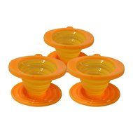 XLstore18 Silicone Collapsible coffee filter with a Free Hook, tea dripper cone, Pour over coffee Brewer, Carafe... N25