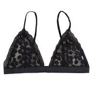 PHOTNO Women Lingerie Floral Sheer Lace Bra Top Seamless Bralette Cup Wireless Bra N3