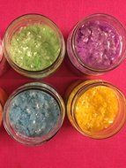 Pastel Edible Glitter SET (6 COLORS) 1/4 oz. cakes, cupcakes,baby shower, cookies By Oh! Sweet Art (Orange) N3