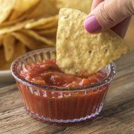Carlisle 084507 SAN Fluted Ramekin, 4.5-oz. Capacity, 1.50 x 3.50", Clear (Case of 48) N5