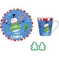 Holiday Christmas Cookies for Santa 4 Piece Set