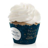 Twinkle Twinkle Little Star - Baby Shower or Birthday Cupcake Wrappers - Set of 12