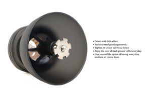 Manual Coffee Grinder - Adjustable Ceramic Burr Grinders with Hand Crank N4