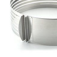 Kalrede Retractable Stainless Steel Circle Mousse Ring Baking Tool Set of 2(16-20cm,24-30cm) N4