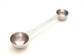 Time Roaming Stainless Steel Double Side Coffee Scoop Measure-1&amp;2Tablespoon N5