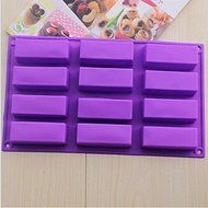 Y&amp;XL&amp;H 12 Hole Rectangular Shape Cake Ice Jelly Chocolate Molds,Silicone 29.5&iexcl;&Aacute;17&iexcl;&Aacute;3 CM(11.7&iexcl;&Aacute;6.7&iexcl;&Aacute;1.2 INCH)