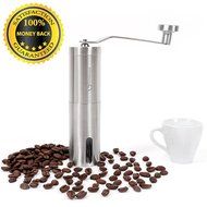 Hand Coffee Grinder with Adjustable Conical Ceramic Burrs | Premium Manual Mill Suitable for Coffee Beans, Herb... N5