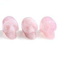 JOVIVI Hand Carved Natural Gemstone Healing Reiki Skull Head Statue Figurine 1.5 inches w/Box (Turquoise) N41