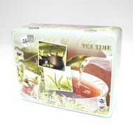 Tea Caddy - La Route des Thes - Partitioned Tin