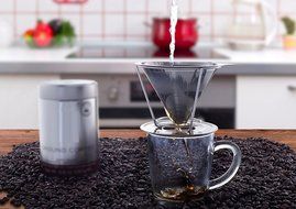 Pour Over Coffee Dripper Cone Made of Food Grade Stainless 18/8 Steel, Reusable Paperless Double Mesh Filter,... N6