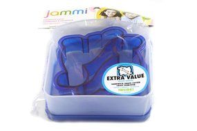 JAMMI BPA-Free Plastic Sandwich Saver and Shape Cutter for All Ages, Butterfly Design, 1-pack N7