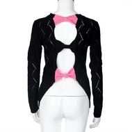 Knitwear Cardigan Outwear,Morecome Women Long Sleeve Loose Bowknot Knitted Sweater (M, Black) N10
