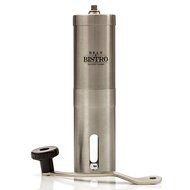 The Original Manual Coffee Grinder by Bean &amp; Bistro - Adjustable Ceramic Burr, Stainless Steel Body, Portable N4