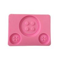 Yunko Fastener Shape Button Candy Ice Cake Chocolate Sugar Craft Fondant Mold Silicone Decorating Tools