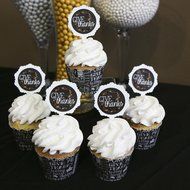 Give Thanks - Thanksgiving Party Cupcake Wrapper &amp; Cupcake Pick Thanksgiving Party Kit - Set of 24 N2