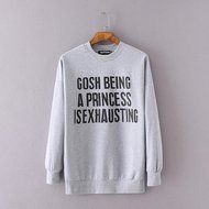 Pullover Tops,Morecome Women Ladies Letter Print Long Sleeve Sweatshirt Loose Blouse N39