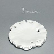 CCWY Kaolin-fat classic white porcelain saucer tea accessories ceramic saucer glass mat the mat insulation pad N4