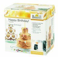 Happy Birthday fully 3 dimensional metal non-stick coating Baking Mould from RBV Birkmann by FINE European Stuff N4