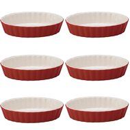 Mrs. Anderson&rsquo;s Baking Ceramic Oval Creme Brulee, Set of 6, Wheat N4