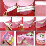 Y&amp;XL&amp;H Circular Laciness Cake Decorating Tools Adjustable Cake Arc Ruler Auxiliary Sugarcraft N4