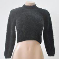 Blouse,BeautyVan Women Long-sleeved High-necked Shirt Umbilical Bottomed Plush Blouse (One Size, Gray) N25
