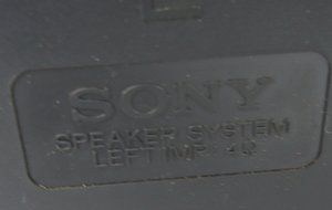 Sony Bookshelf Speakers 2 Way With Mega Bass Vintage Boombox Radio Stereo Speakers Pair N3