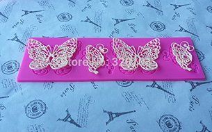 New Arrive, Butterfly Shape Silicone Lace Mold for Fondant Cake Decorating, Bakeware. Kitchen Tools