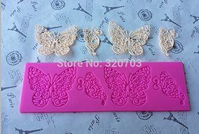 New Arrive, Butterfly Shape Silicone Lace Mold for Fondant Cake Decorating, Bakeware. Kitchen Tools N2