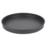 American Metalcraft HC5114 14&quot; x 1 1/2&quot; Hard Coat Anodized Aluminum Straight Sided Pizza Pan