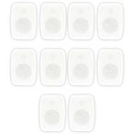 Theater Solutions TS4ODW Indoor or Outdoor Speakers Weatherproof Mountable White 5 Pair Pack
