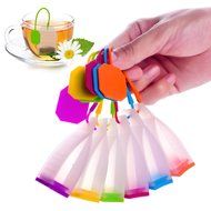 ME.FAN&trade; Silicone Reusable Tea Bag Candy Silicone Tea Infuser Strainer Set - Genuine Premium Loose Leaf Infuser... N3