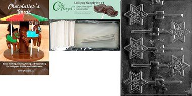 Cybrtrayd R048 Torah Crown Lolly Chocolate Candy Mold with Exclusive Cybrtrayd Copyrighted Chocolate Molding Instructions... N4