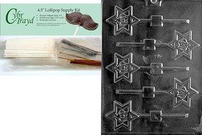 Cybrtrayd R048 Torah Crown Lolly Chocolate Candy Mold with Exclusive Cybrtrayd Copyrighted Chocolate Molding Instructions... N5